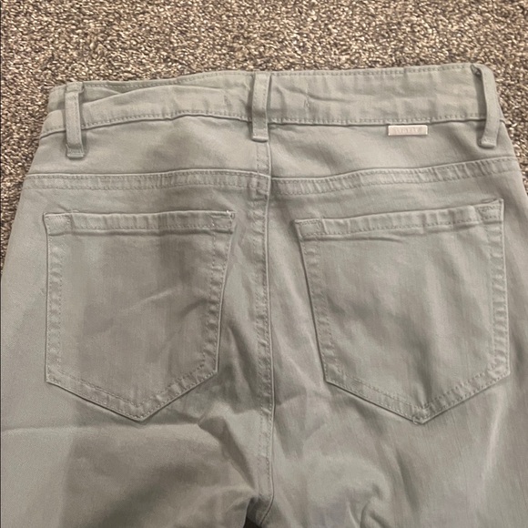 Tractr Women's Light Green Ankle Jeans - Picture 1 of 4